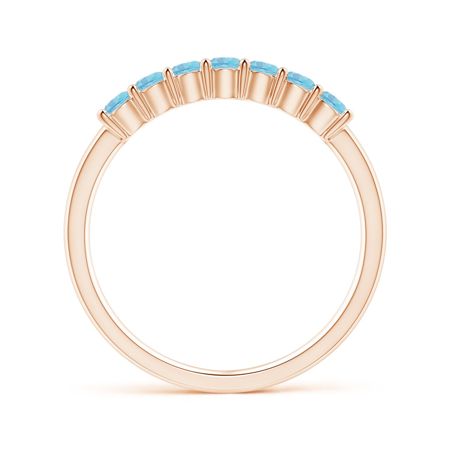 AA - Swiss Blue Topaz / 0.56 CT / 14 KT Rose Gold