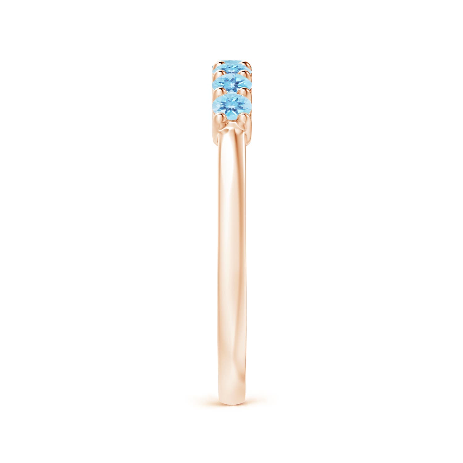 AA - Swiss Blue Topaz / 0.56 CT / 14 KT Rose Gold