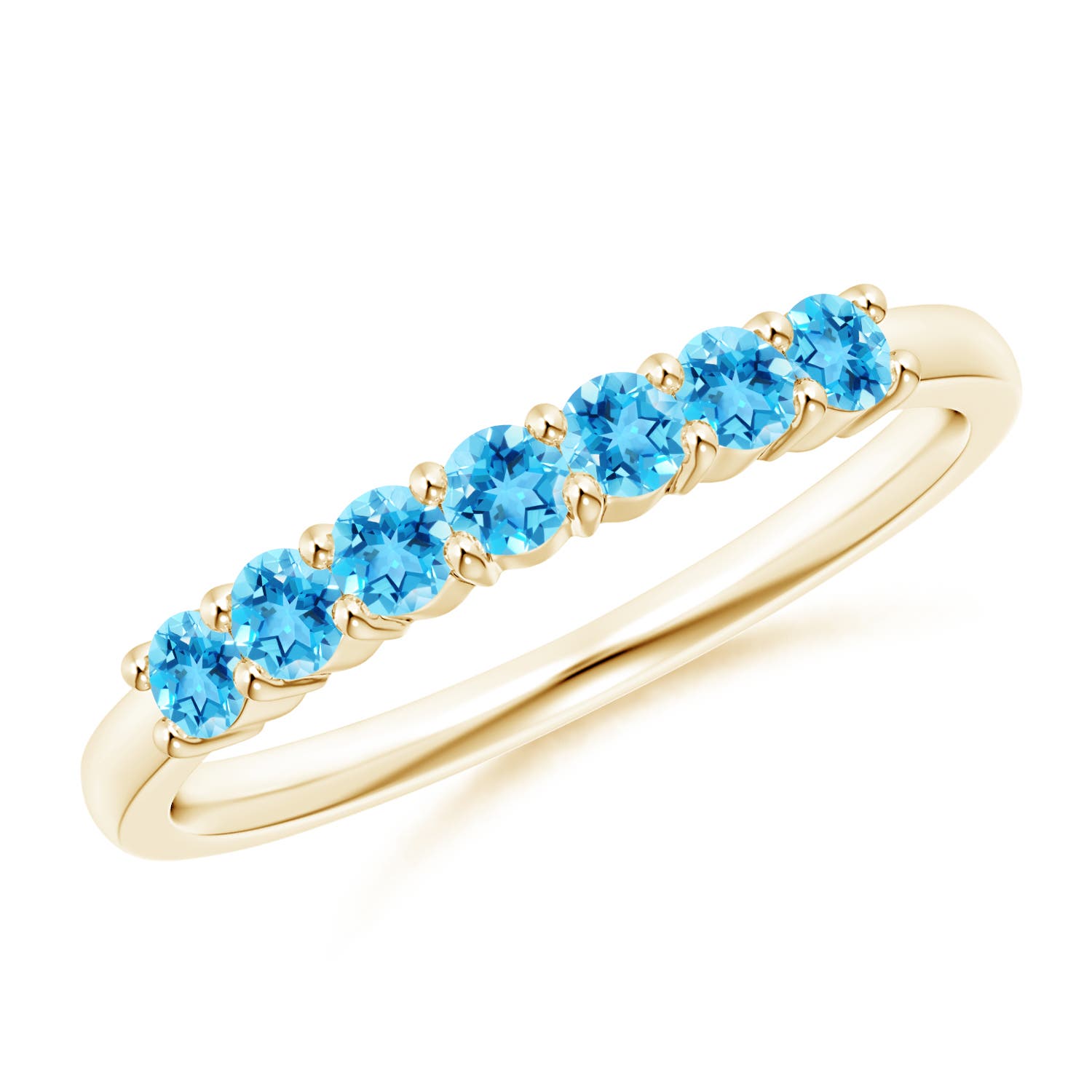 AAAA - Swiss Blue Topaz / 0.56 CT / 14 KT Yellow Gold