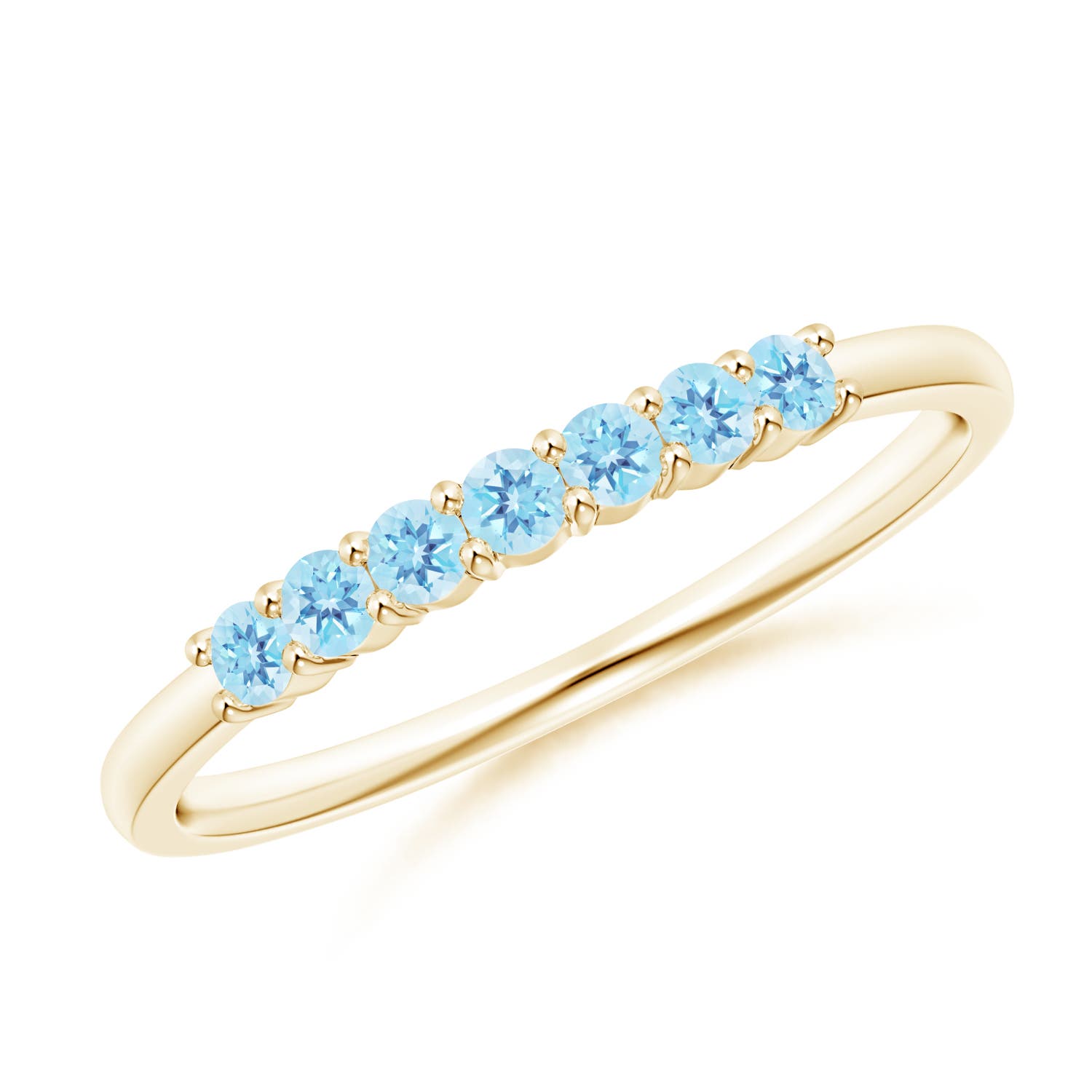 A - Swiss Blue Topaz / 0.28 CT / 14 KT Yellow Gold