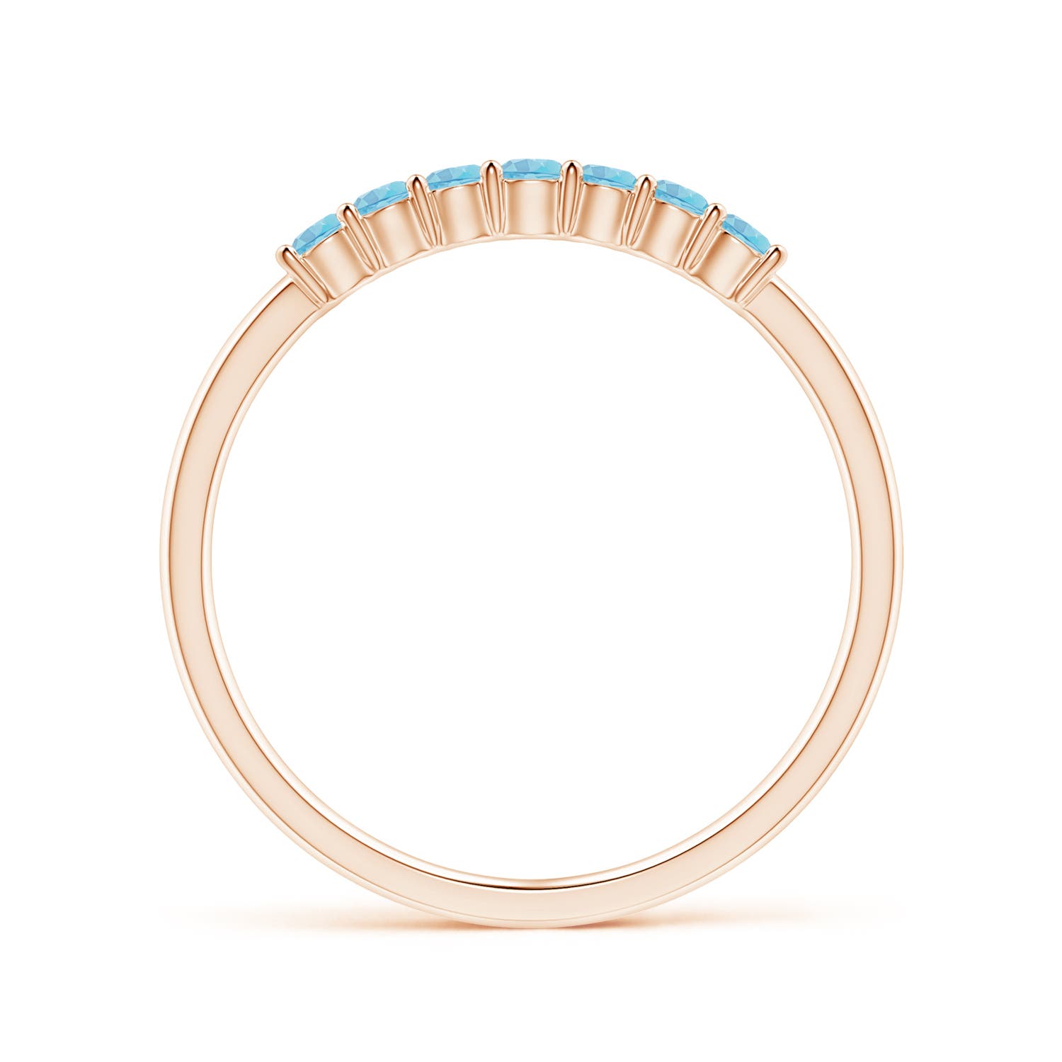 AA - Swiss Blue Topaz / 0.28 CT / 14 KT Rose Gold