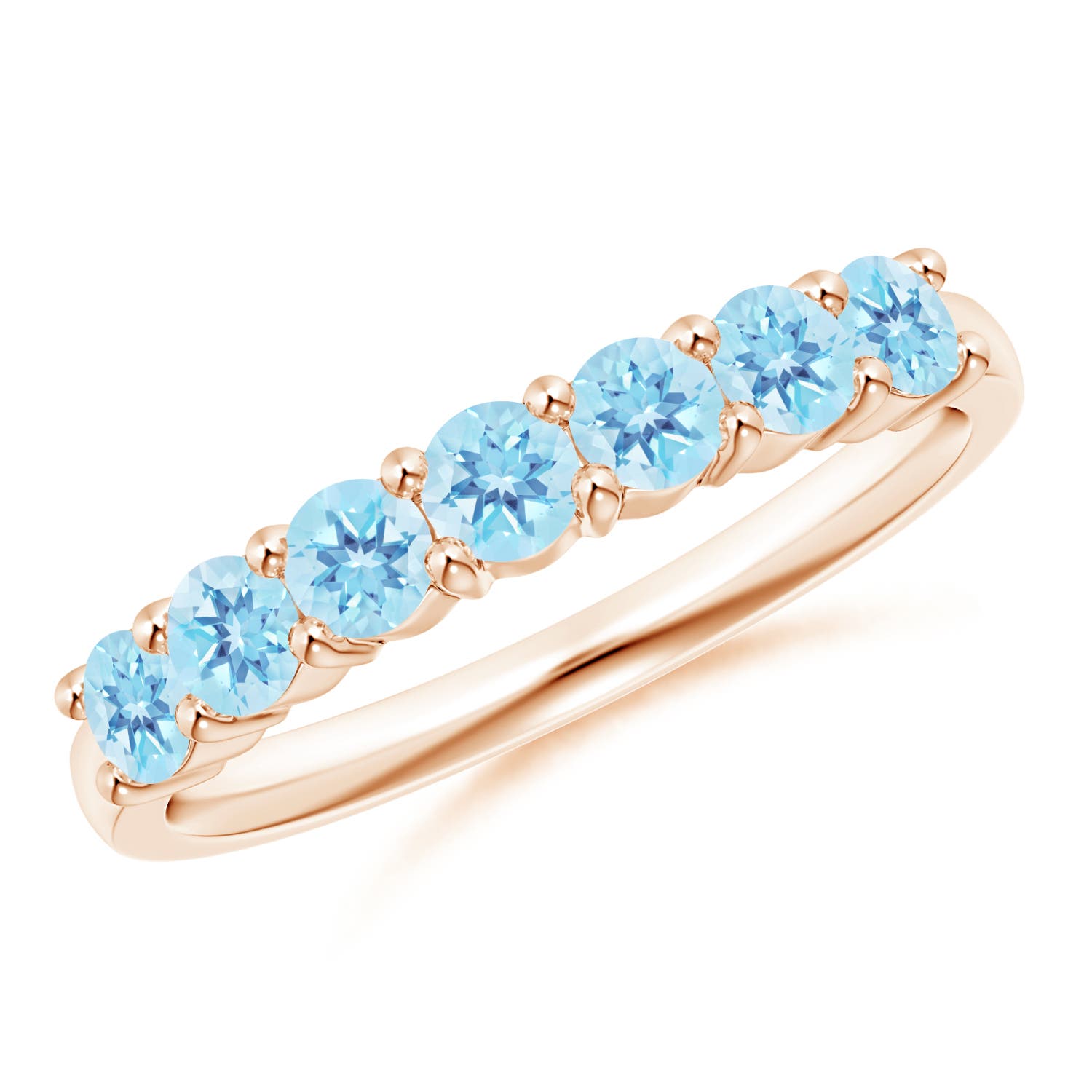 A - Swiss Blue Topaz / 0.98 CT / 14 KT Rose Gold