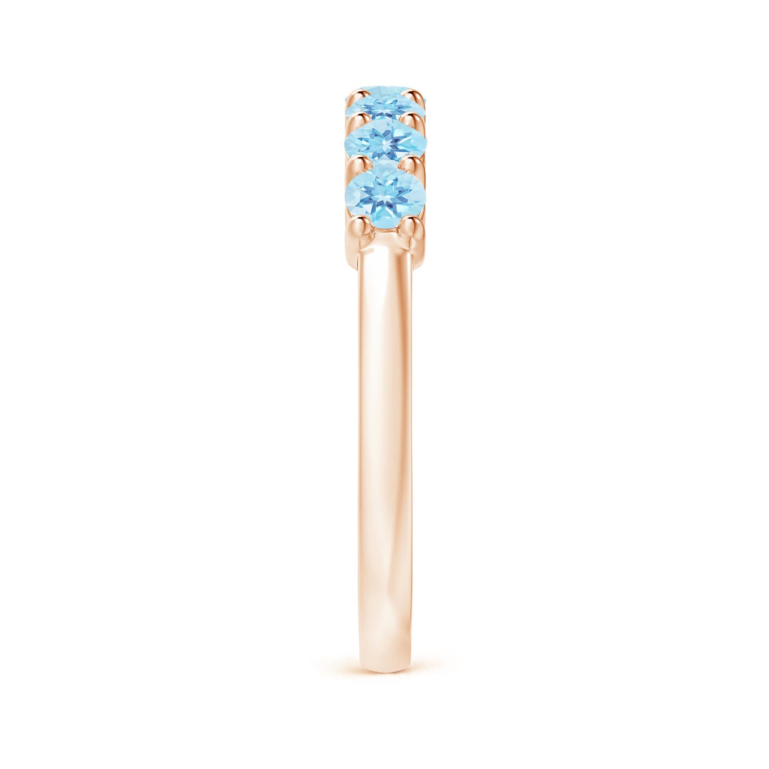 A - Swiss Blue Topaz / 0.98 CT / 14 KT Rose Gold