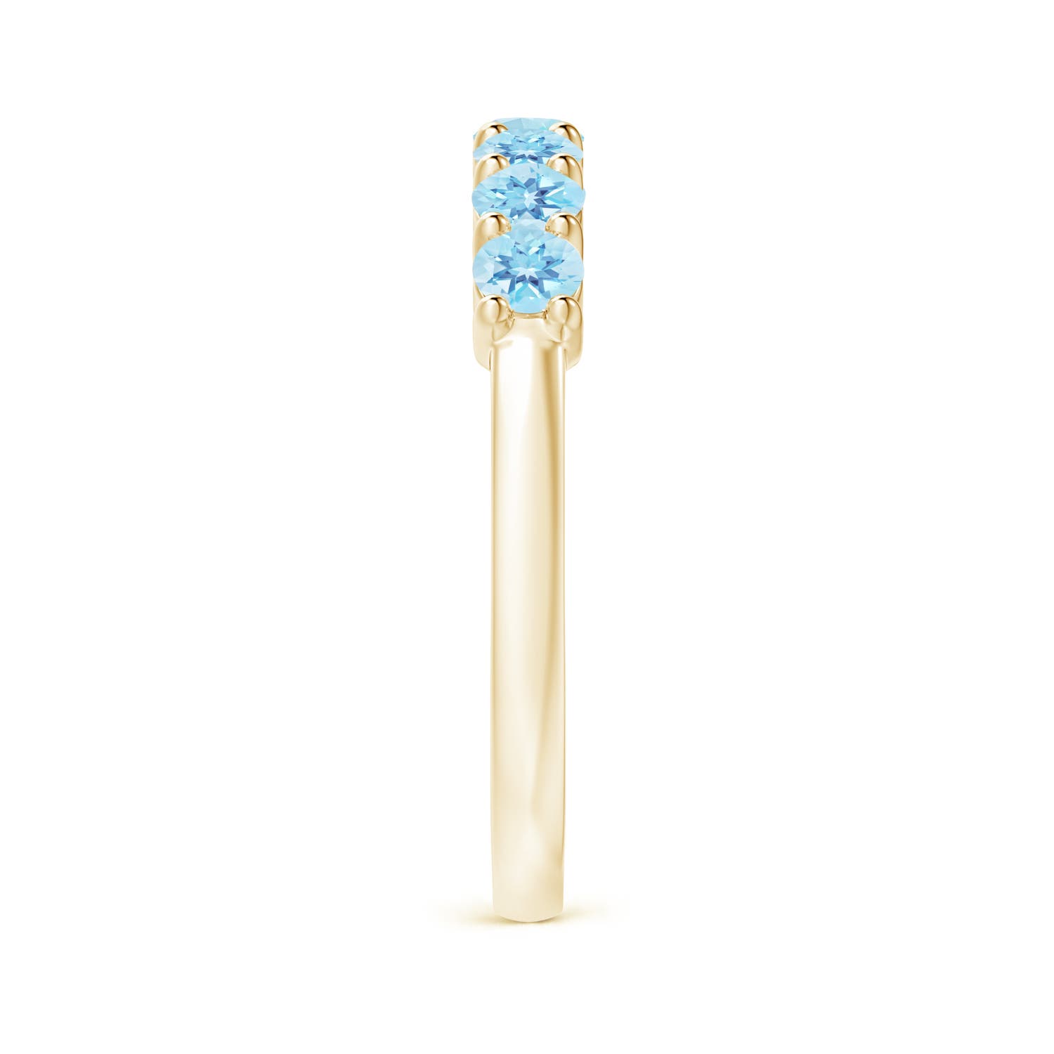 A - Swiss Blue Topaz / 0.98 CT / 14 KT Yellow Gold