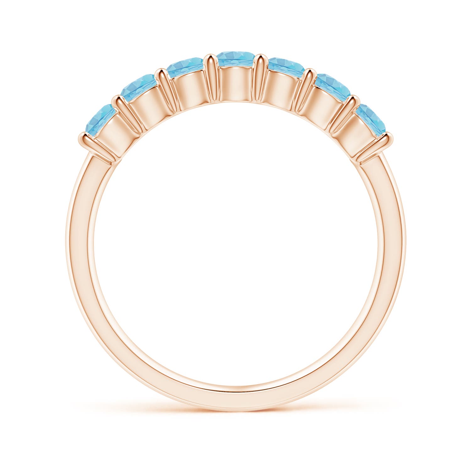 AA - Swiss Blue Topaz / 0.98 CT / 14 KT Rose Gold