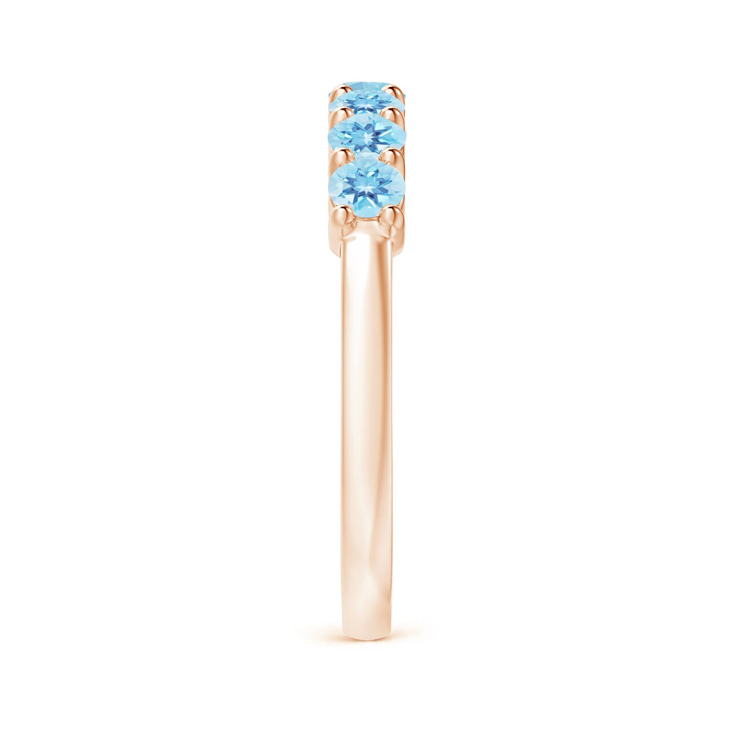 AA - Swiss Blue Topaz / 0.98 CT / 14 KT Rose Gold