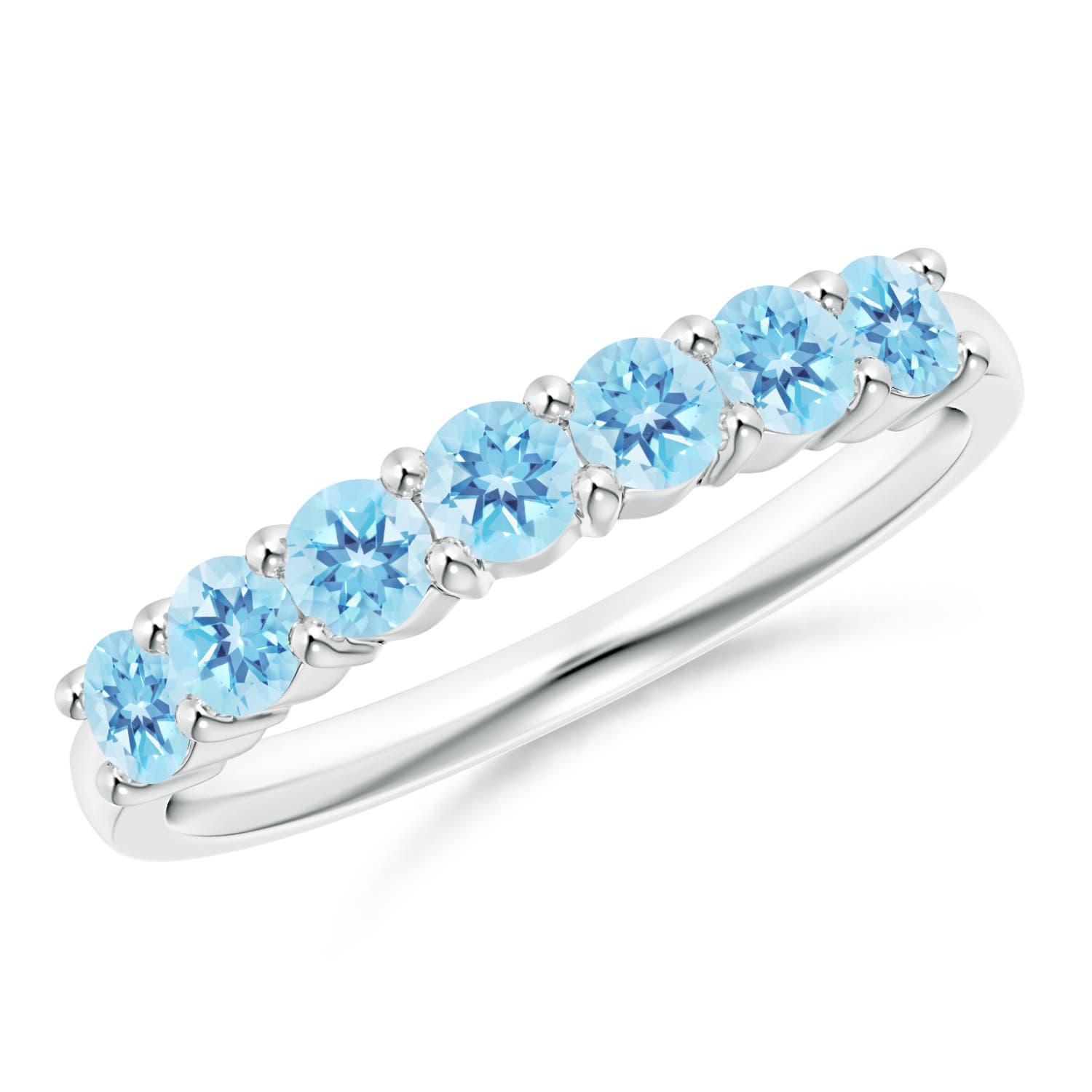 AA - Swiss Blue Topaz / 0.98 CT / 14 KT White Gold