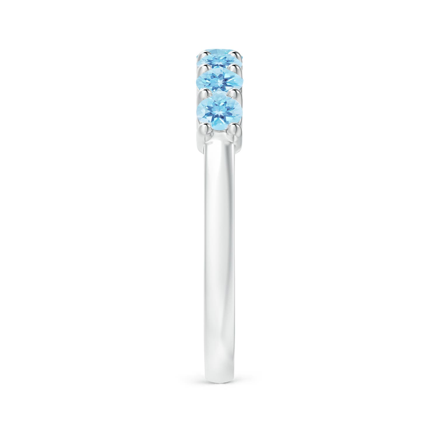 AA - Swiss Blue Topaz / 0.98 CT / 14 KT White Gold