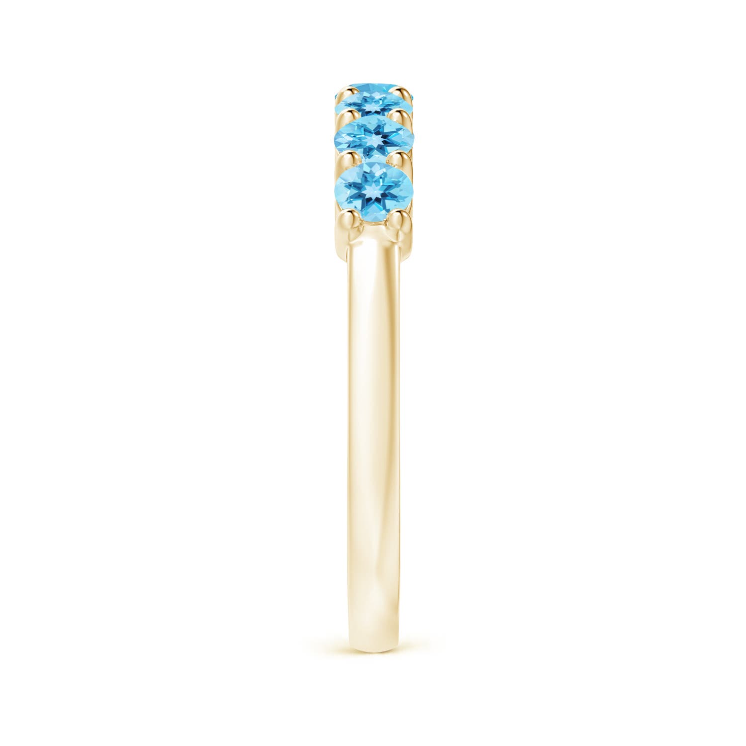 AAA - Swiss Blue Topaz / 0.98 CT / 14 KT Yellow Gold