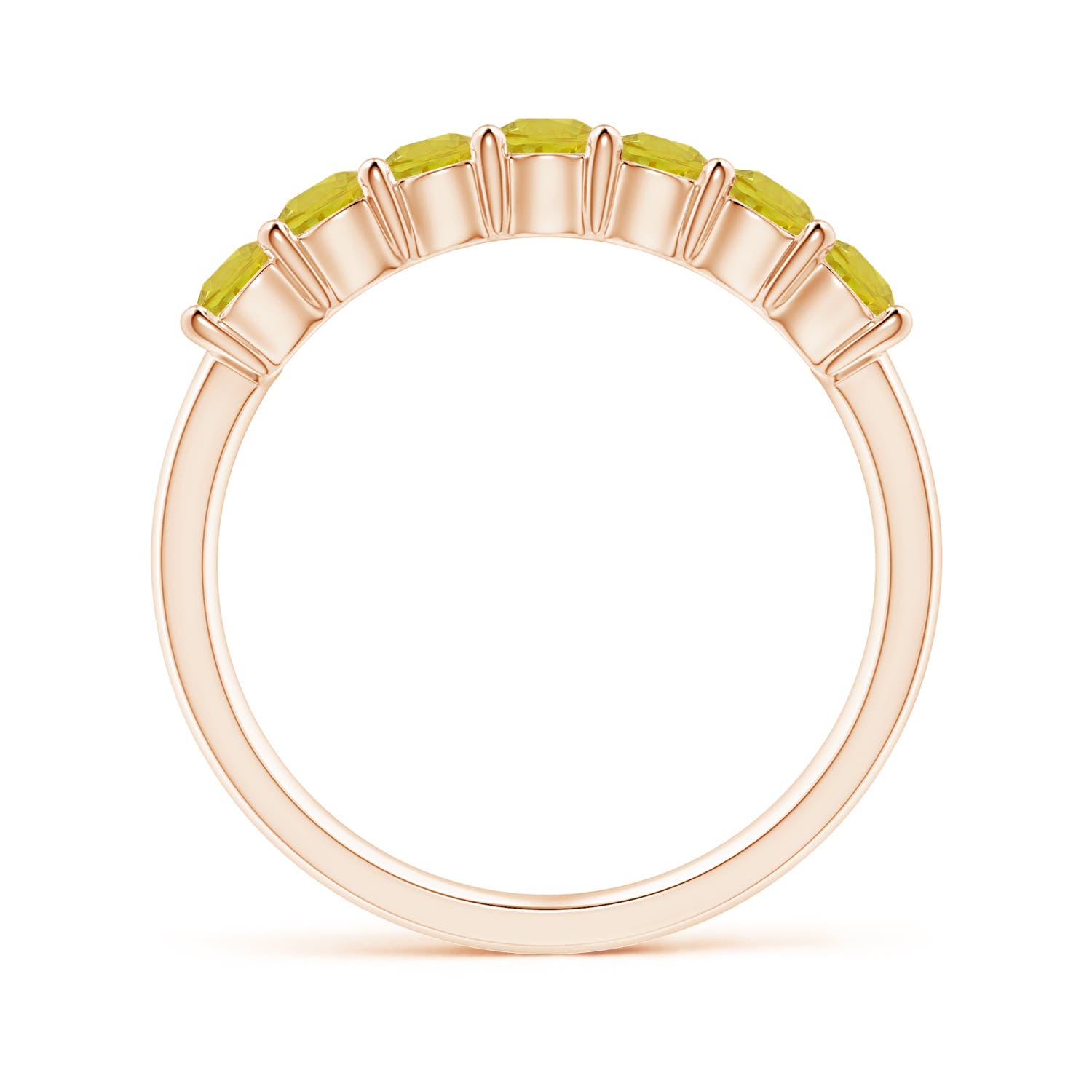 A - Yellow Sapphire / 0.84 CT / 14 KT Rose Gold