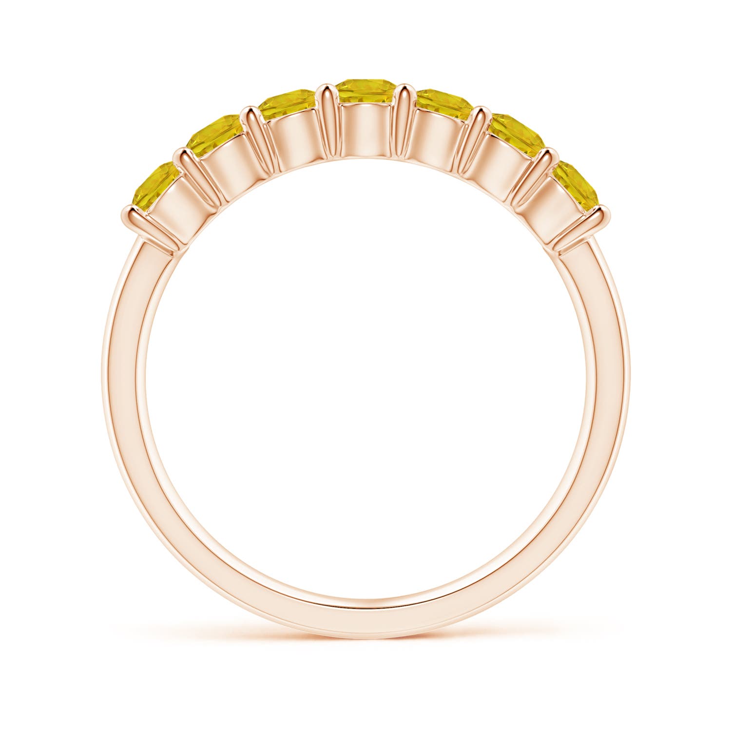 AAAA - Yellow Sapphire / 0.84 CT / 14 KT Rose Gold