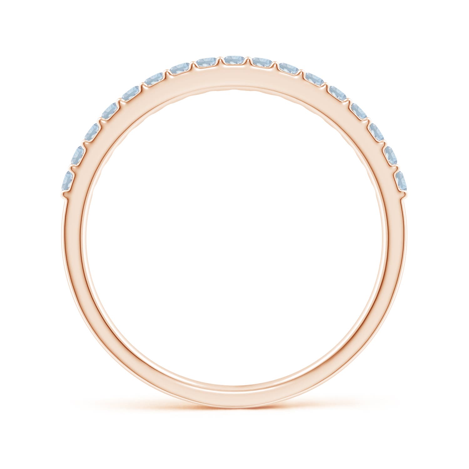 A - Aquamarine / 0.26 CT / 14 KT Rose Gold