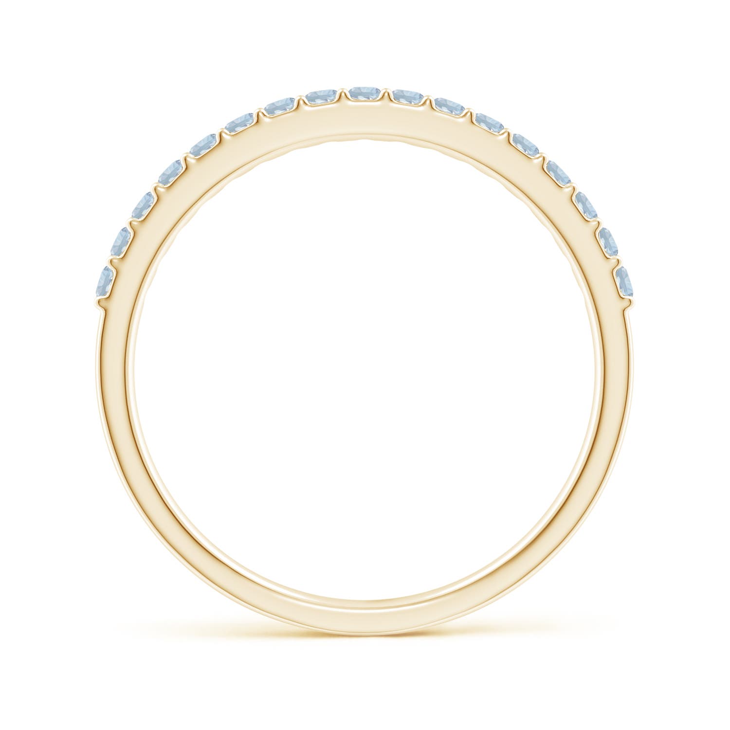 A - Aquamarine / 0.26 CT / 14 KT Yellow Gold