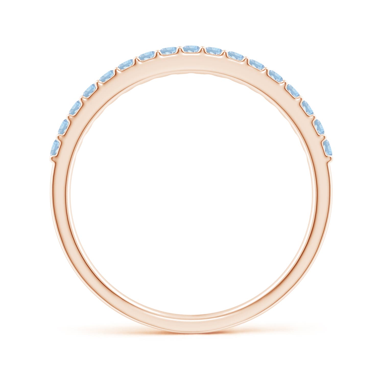 AA - Aquamarine / 0.26 CT / 14 KT Rose Gold