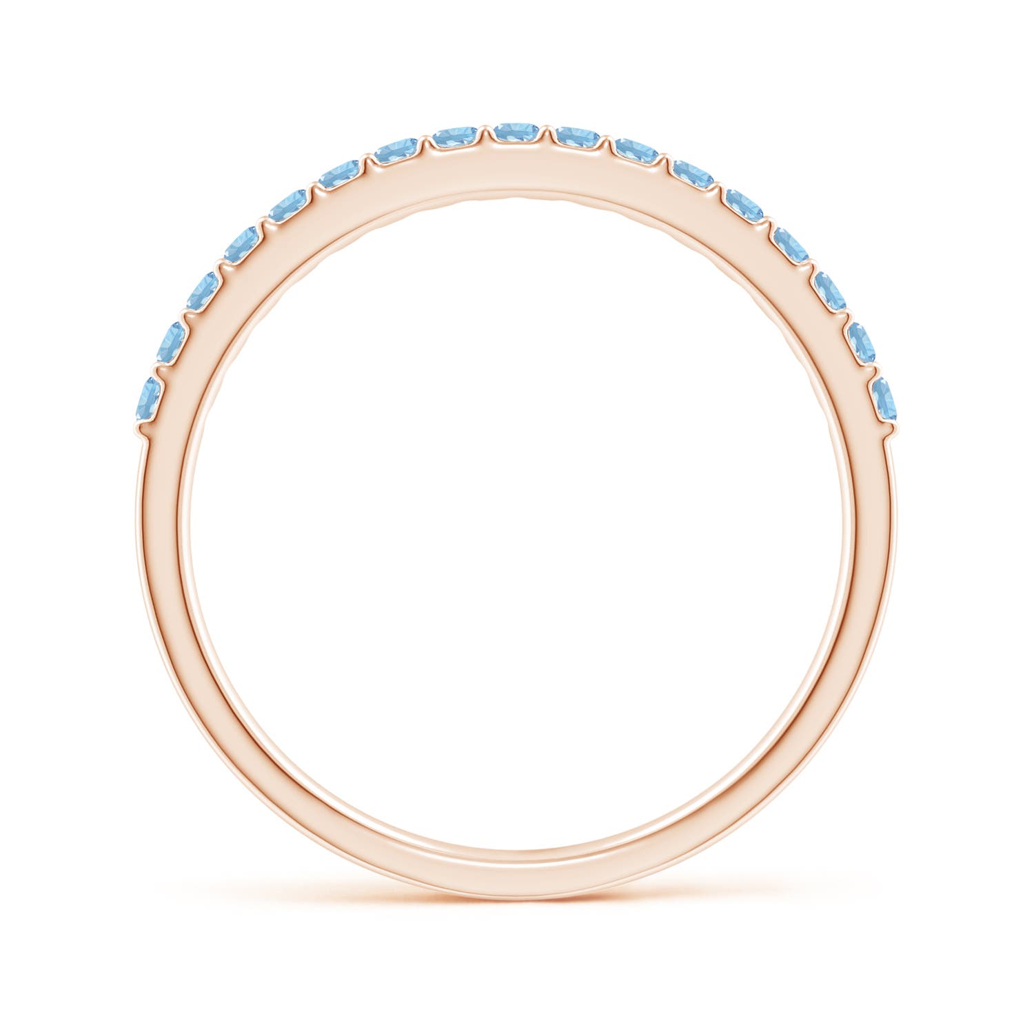 AAA - Aquamarine / 0.26 CT / 14 KT Rose Gold