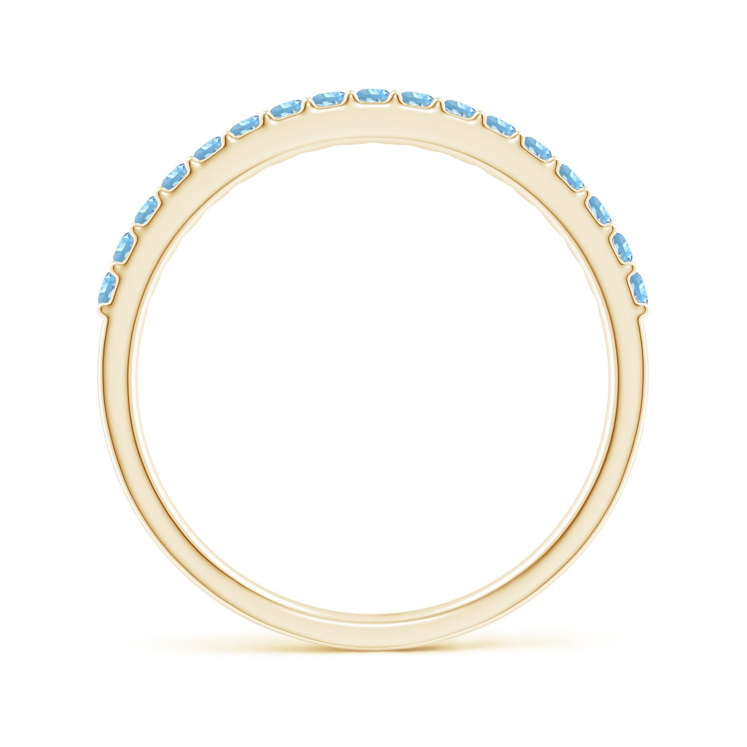 AAAA - Aquamarine / 0.26 CT / 14 KT Yellow Gold