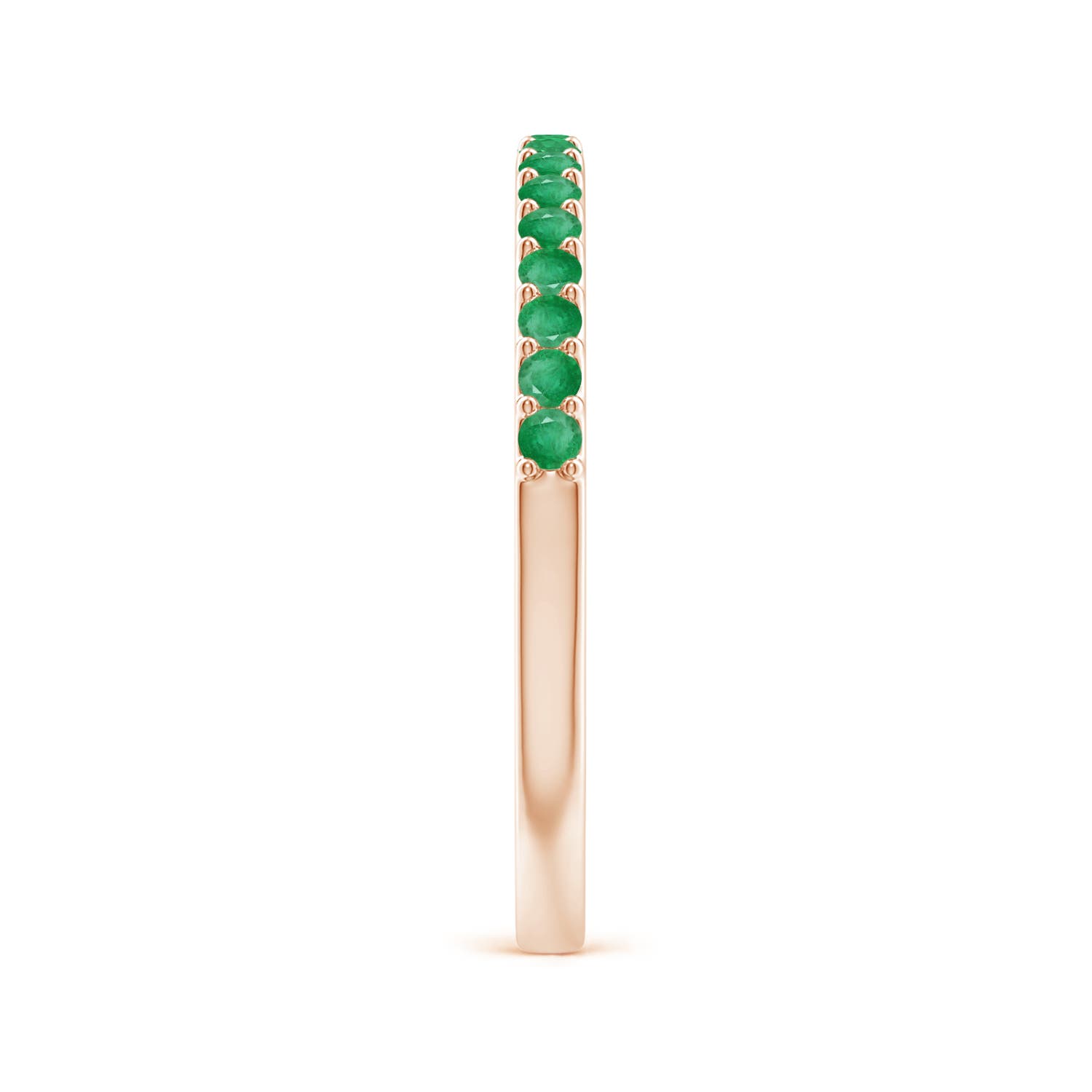 A - Emerald / 0.31 CT / 14 KT Rose Gold