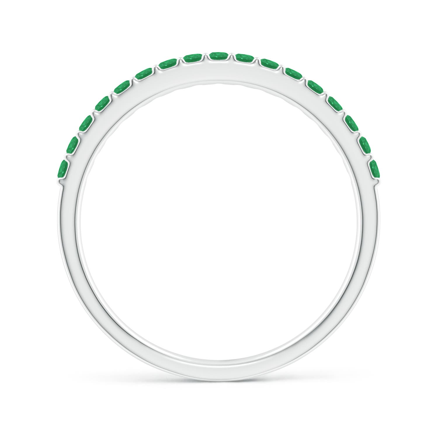 A - Emerald / 0.31 CT / 14 KT White Gold