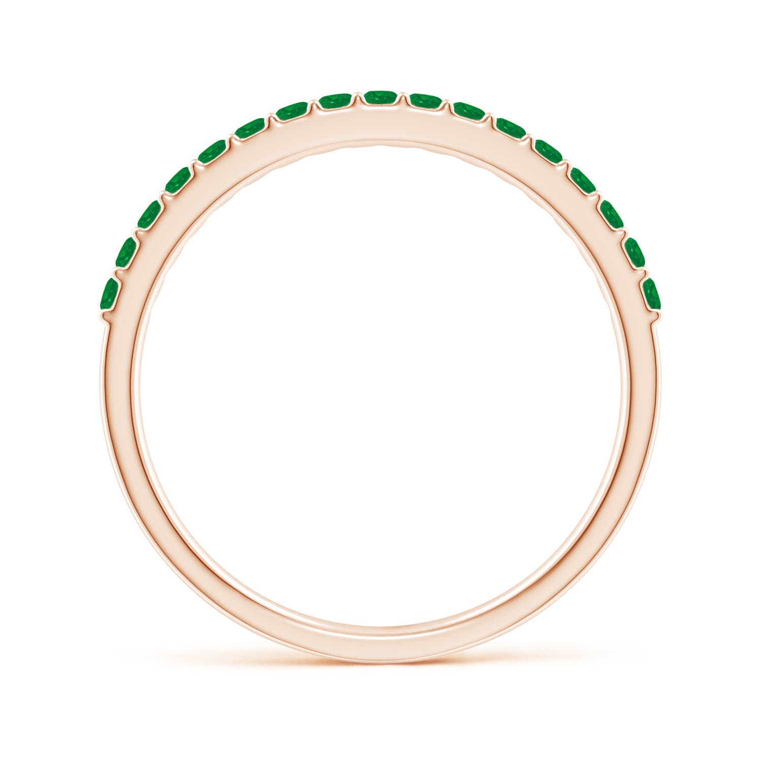 AA - Emerald / 0.31 CT / 14 KT Rose Gold