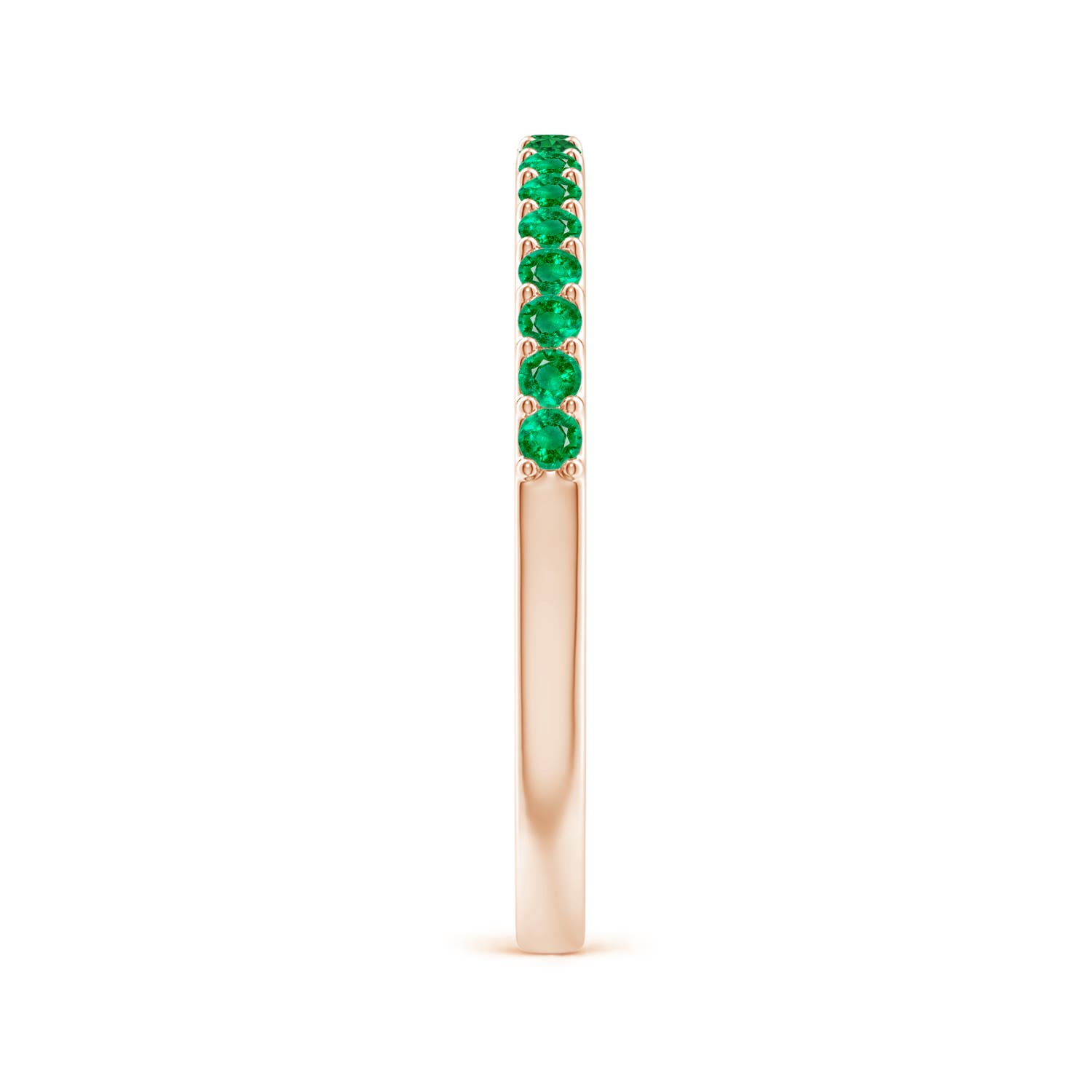 AAA - Emerald / 0.31 CT / 14 KT Rose Gold