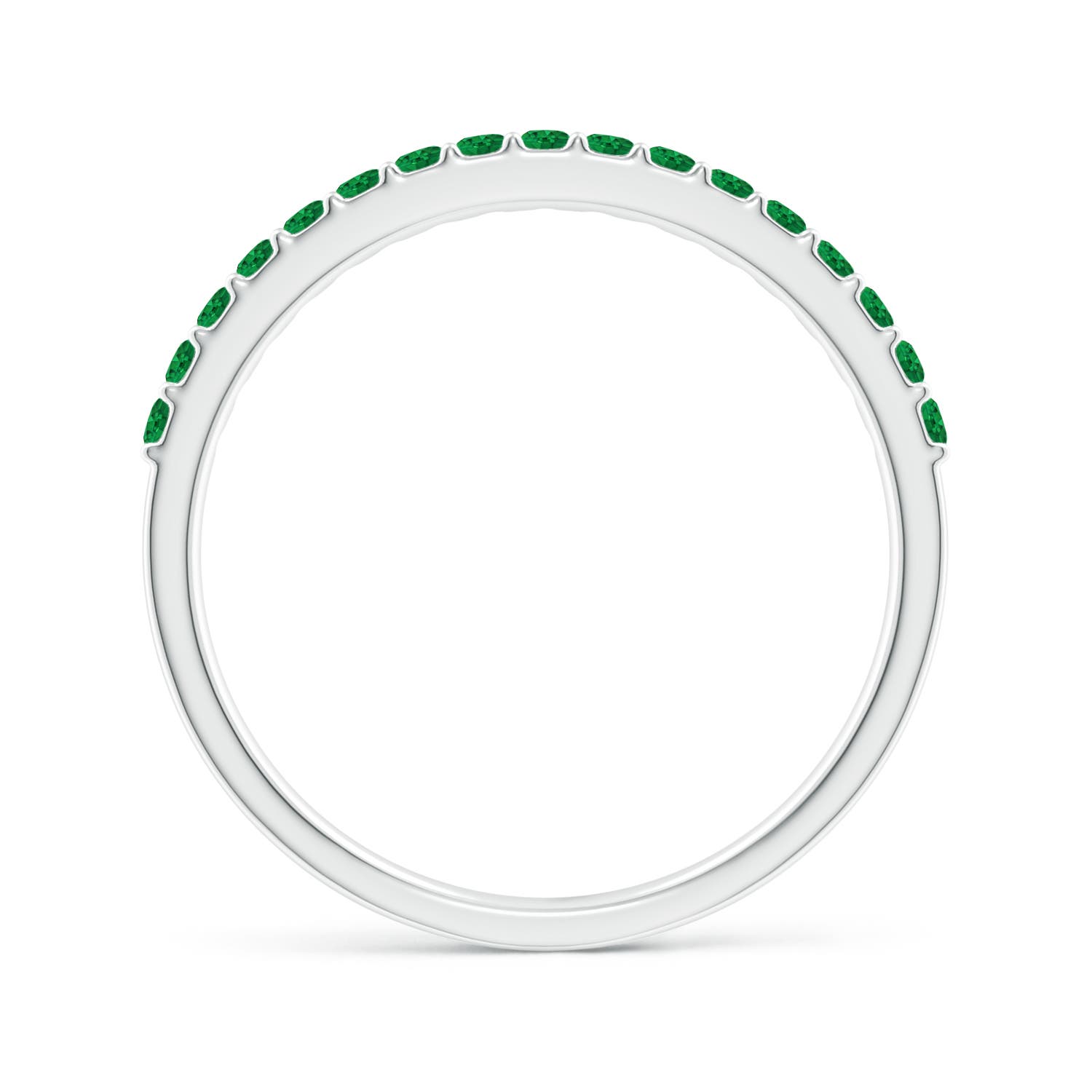 AAA - Emerald / 0.31 CT / 14 KT White Gold