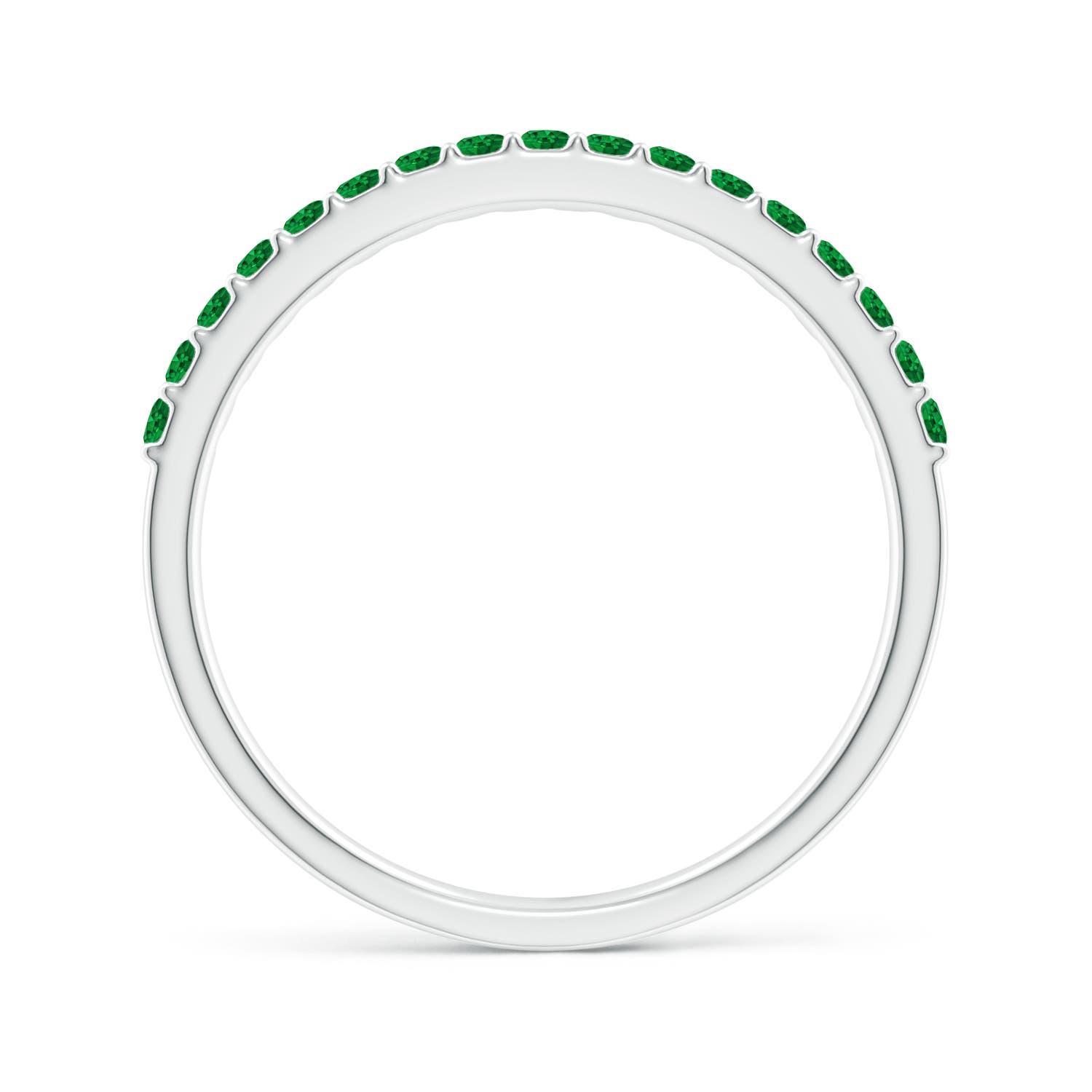 AAAA - Emerald / 0.31 CT / 14 KT White Gold