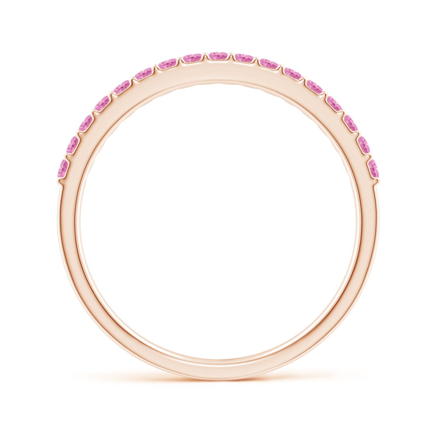 A - Pink Sapphire / 0.29 CT / 14 KT Rose Gold