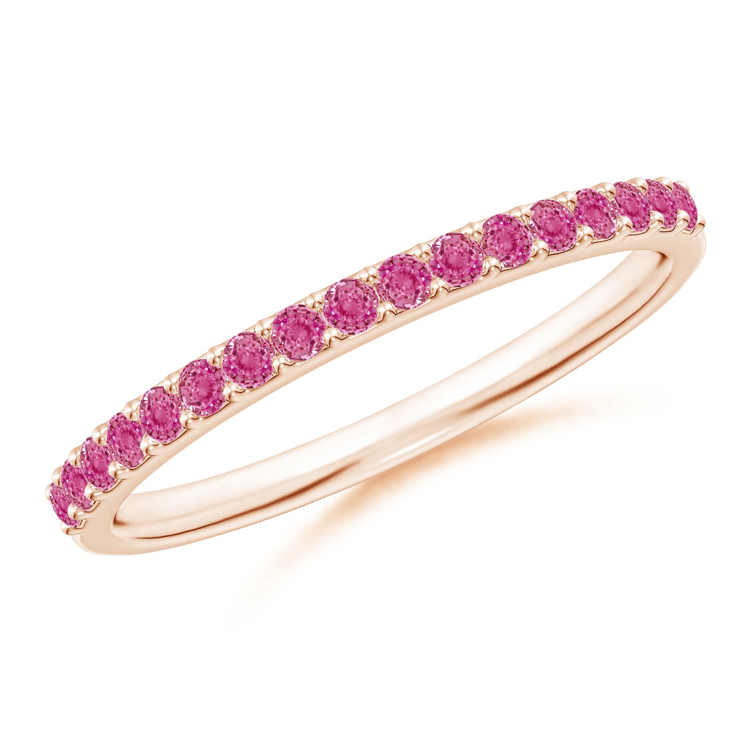 AAA - Pink Sapphire / 0.29 CT / 14 KT Rose Gold