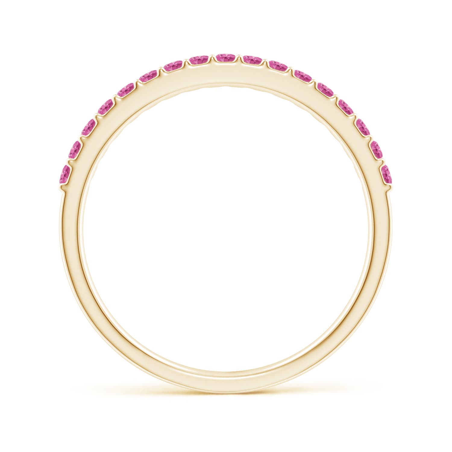 AAA - Pink Sapphire / 0.29 CT / 14 KT Yellow Gold