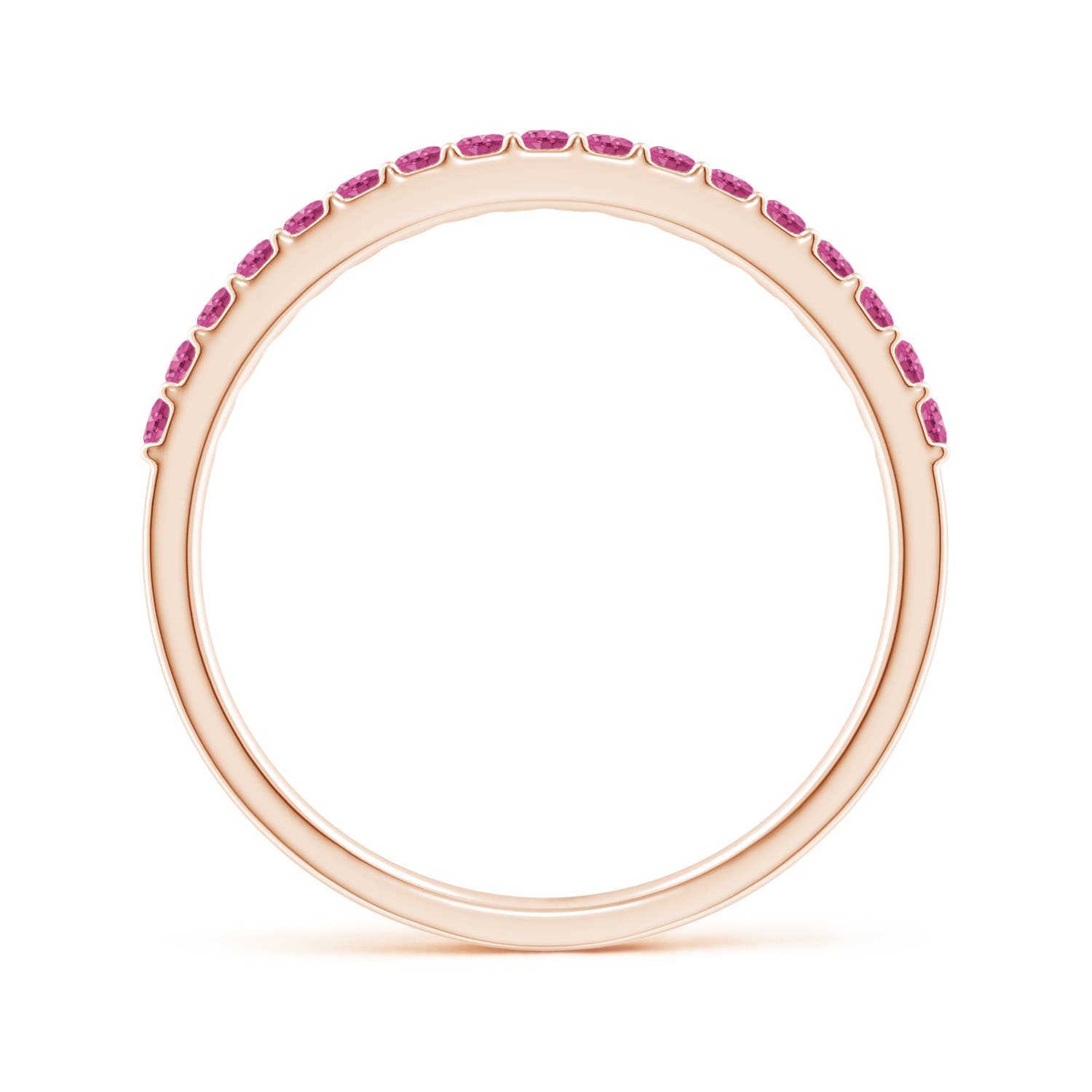 AAAA - Pink Sapphire / 0.29 CT / 14 KT Rose Gold