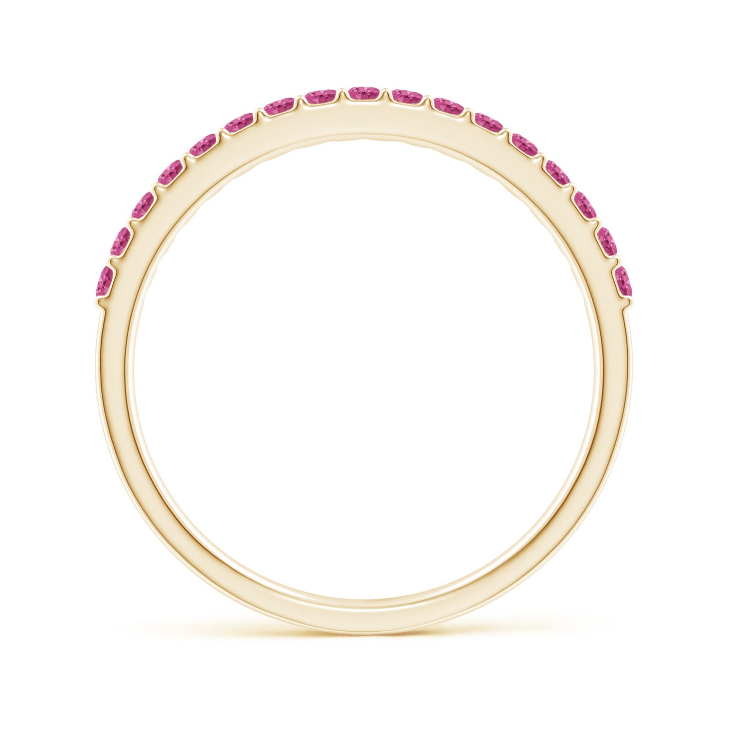 AAAA - Pink Sapphire / 0.29 CT / 14 KT Yellow Gold