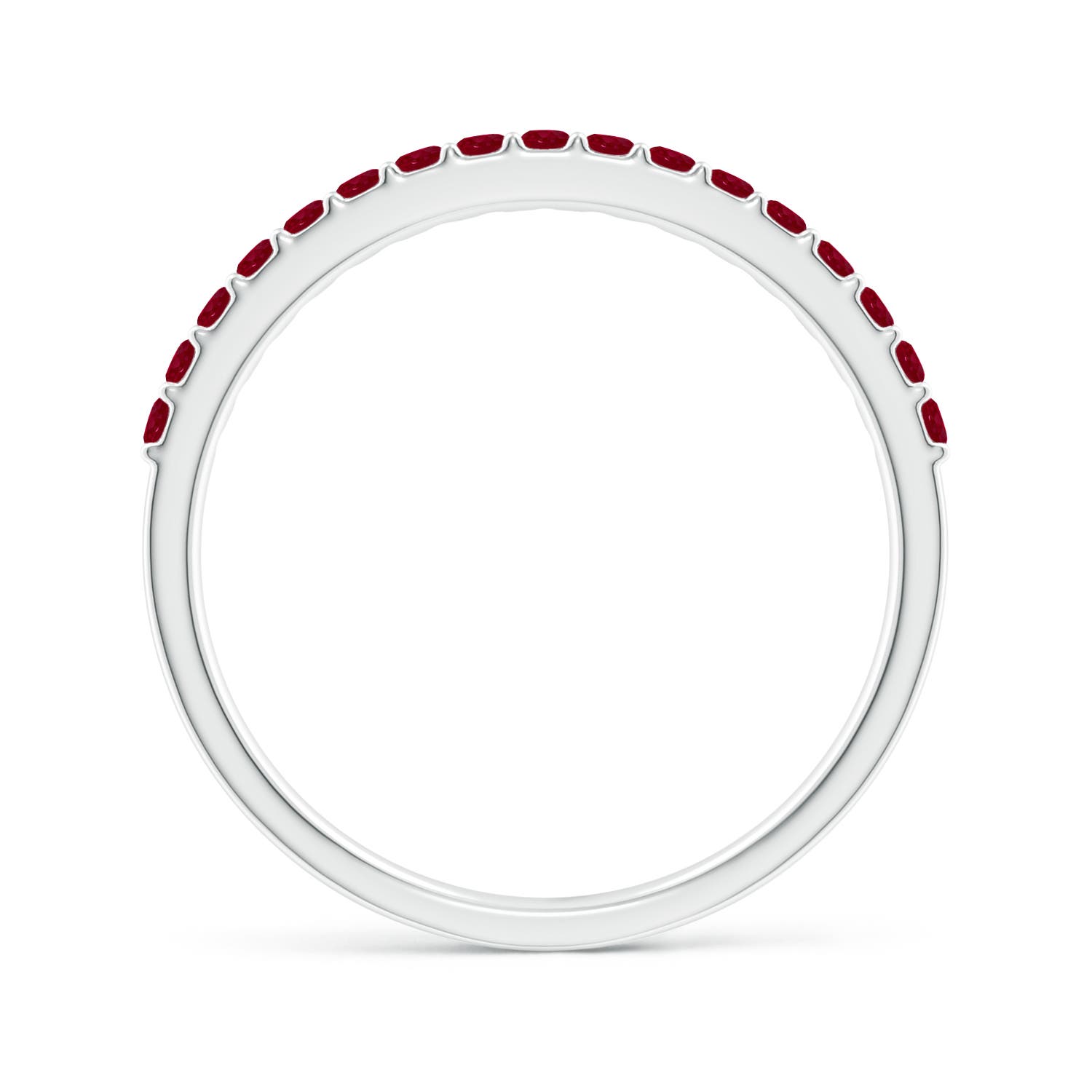 AA - Ruby / 0.51 CT / 14 KT White Gold