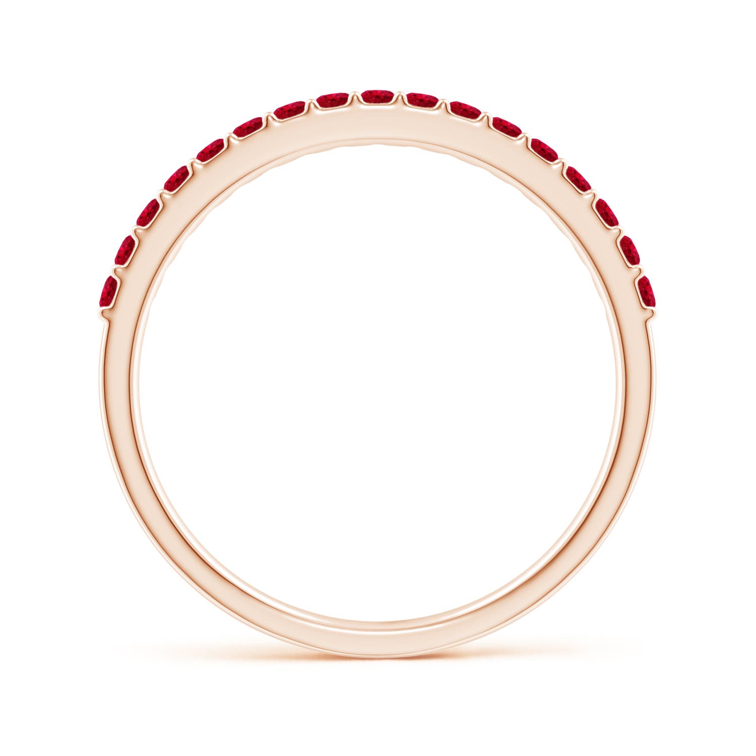 AAA - Ruby / 0.51 CT / 14 KT Rose Gold