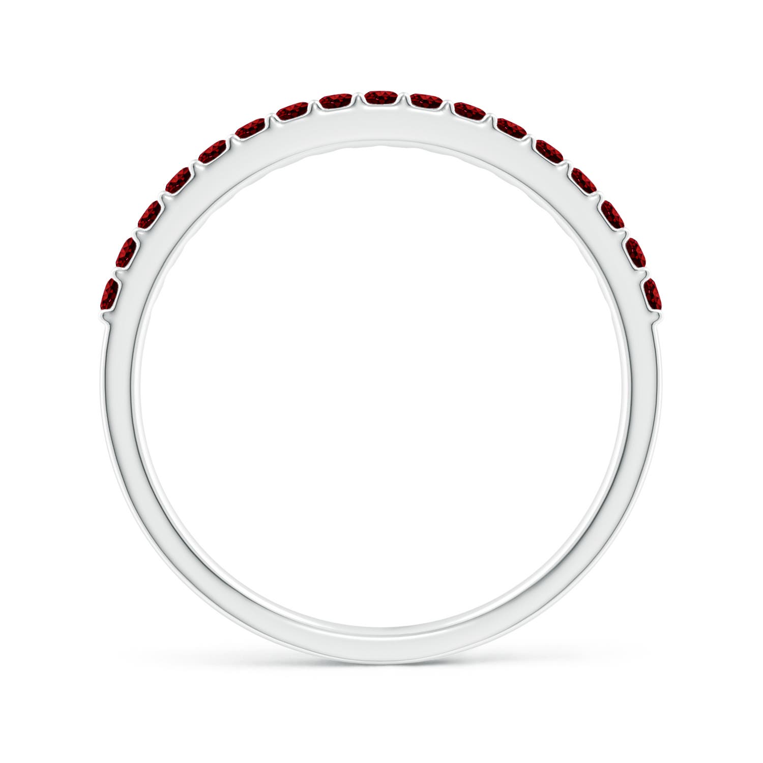 AAAA - Ruby / 0.51 CT / 14 KT White Gold