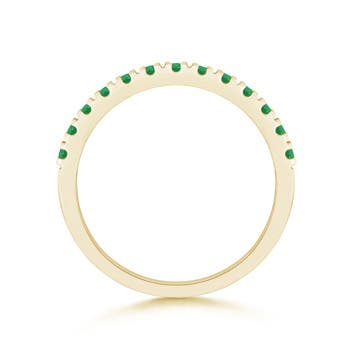 A - Emerald / 0.59 CT / 14 KT Yellow Gold