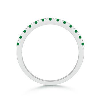 AA - Emerald / 0.59 CT / 14 KT White Gold