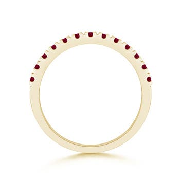 A - Ruby / 0.65 CT / 14 KT Yellow Gold