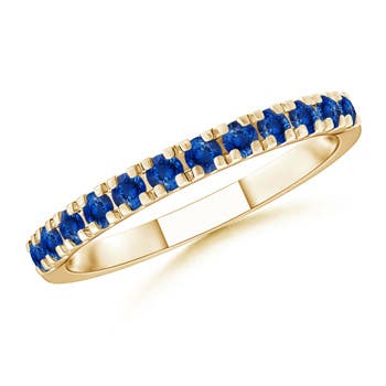 AAA - Blue Sapphire / 0.65 CT / 14 KT Yellow Gold