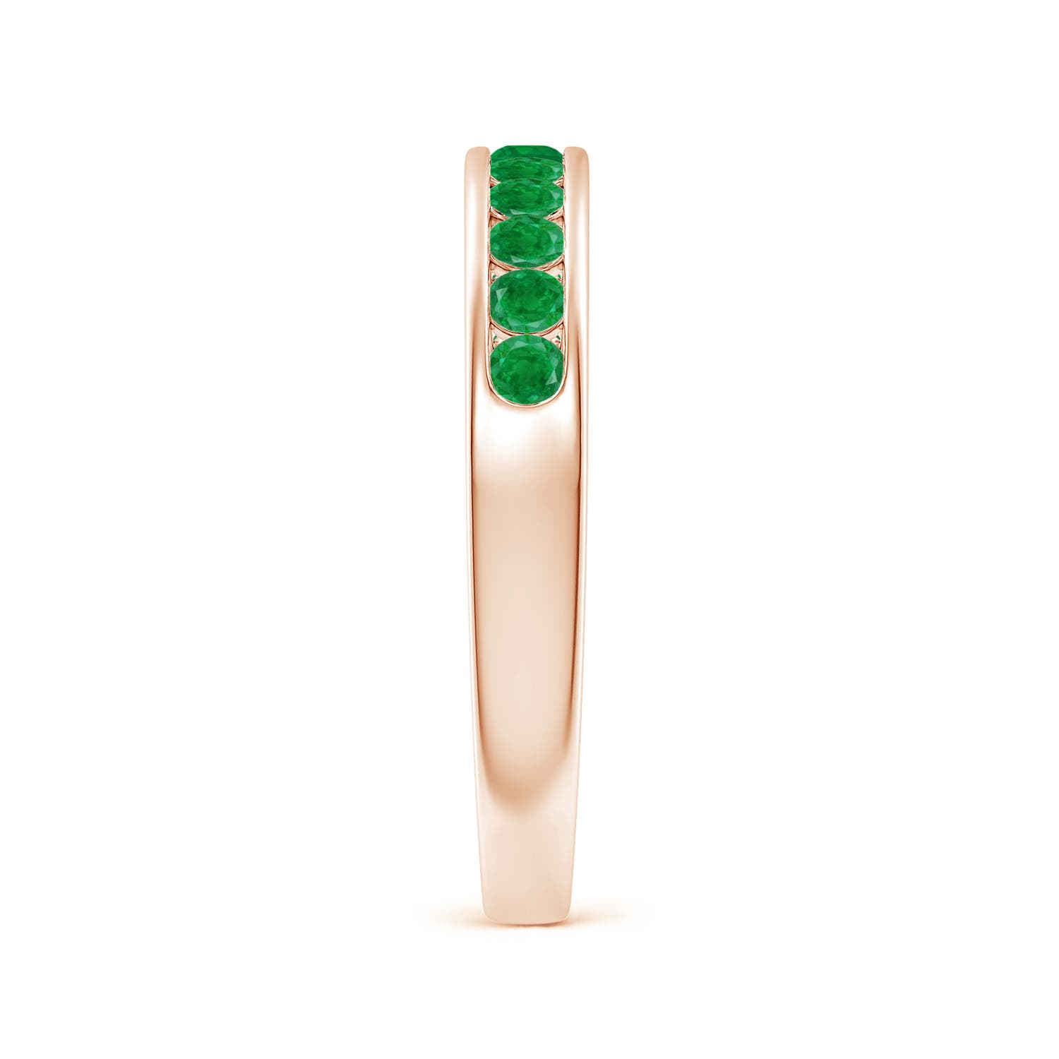 AA - Emerald / 0.42 CT / 14 KT Rose Gold