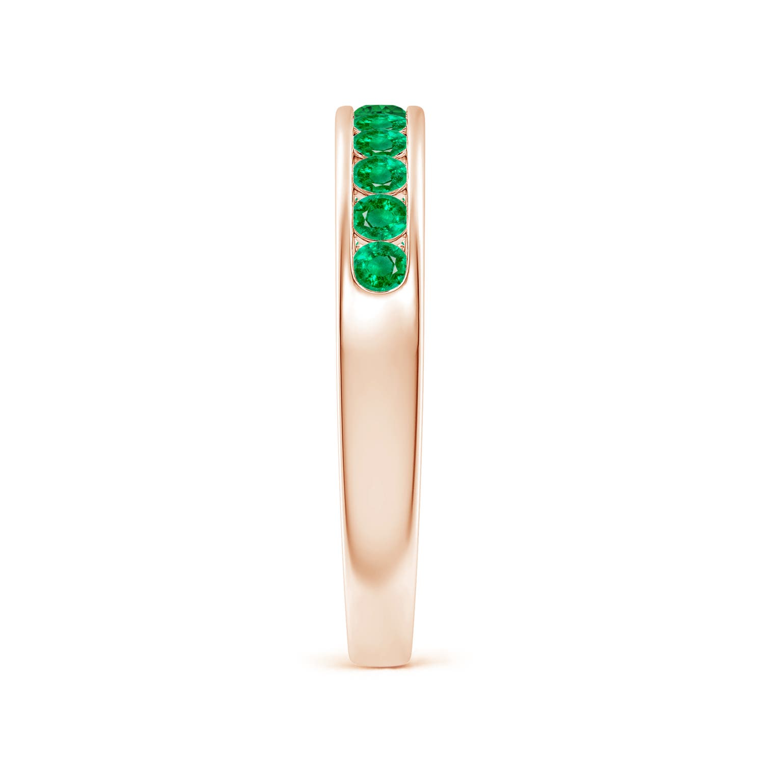 AAA - Emerald / 0.42 CT / 14 KT Rose Gold