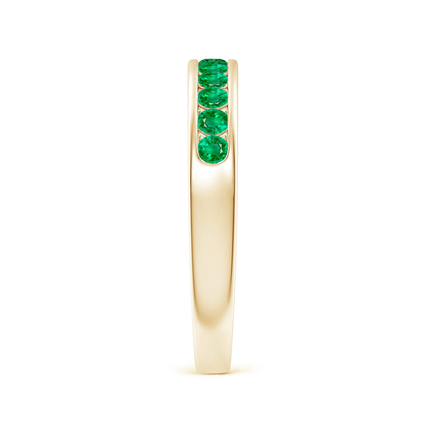 AAA - Emerald / 0.42 CT / 14 KT Yellow Gold