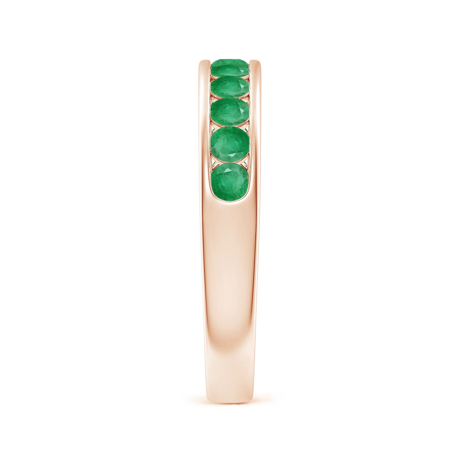 A - Emerald / 0.69 CT / 14 KT Rose Gold