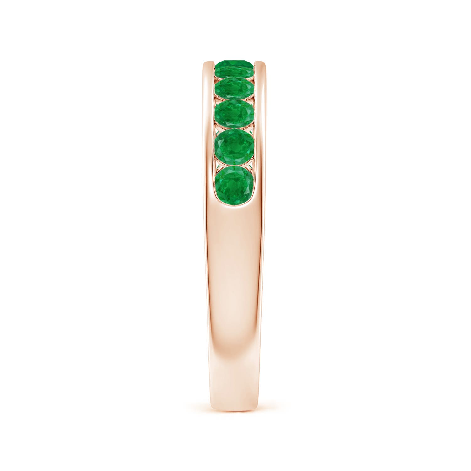 AA - Emerald / 0.69 CT / 14 KT Rose Gold