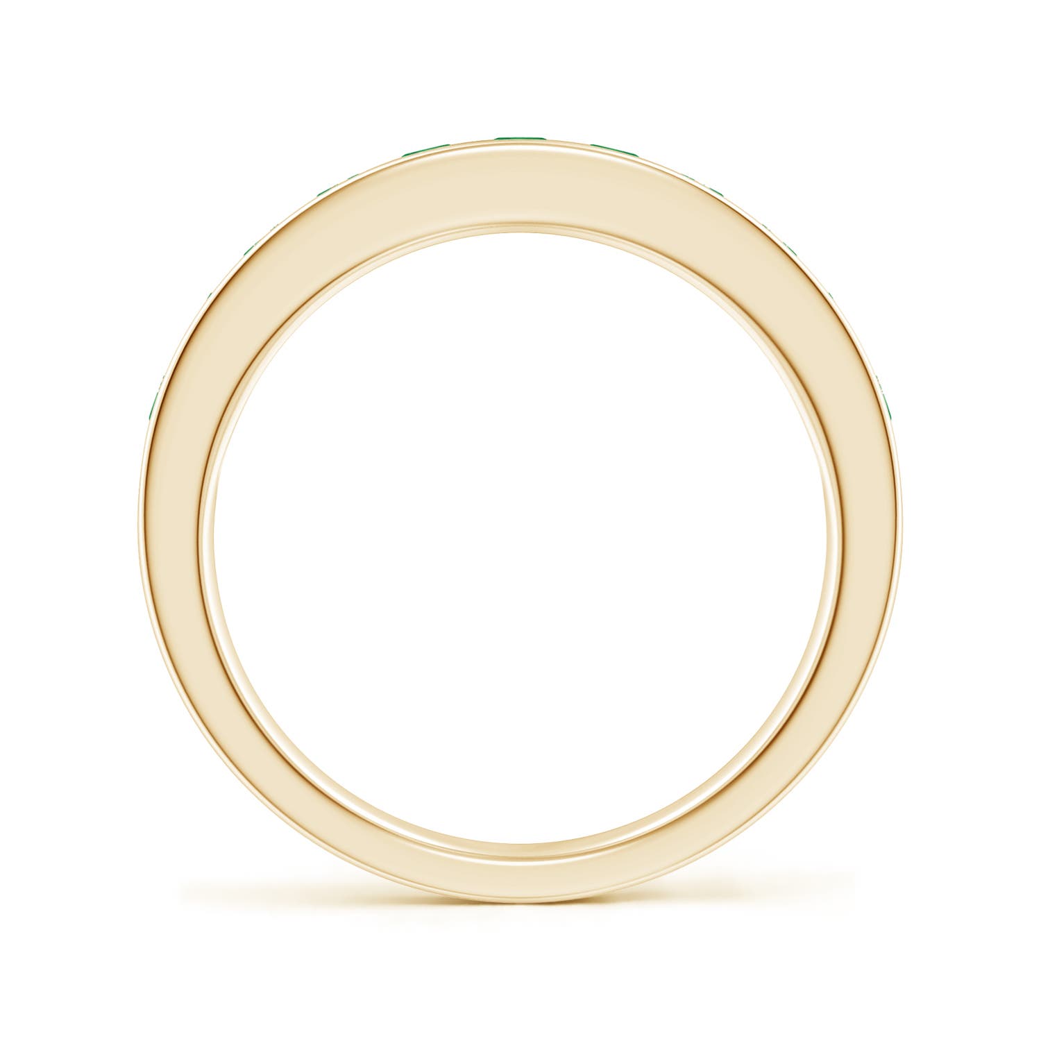 AA - Emerald / 0.69 CT / 14 KT Yellow Gold