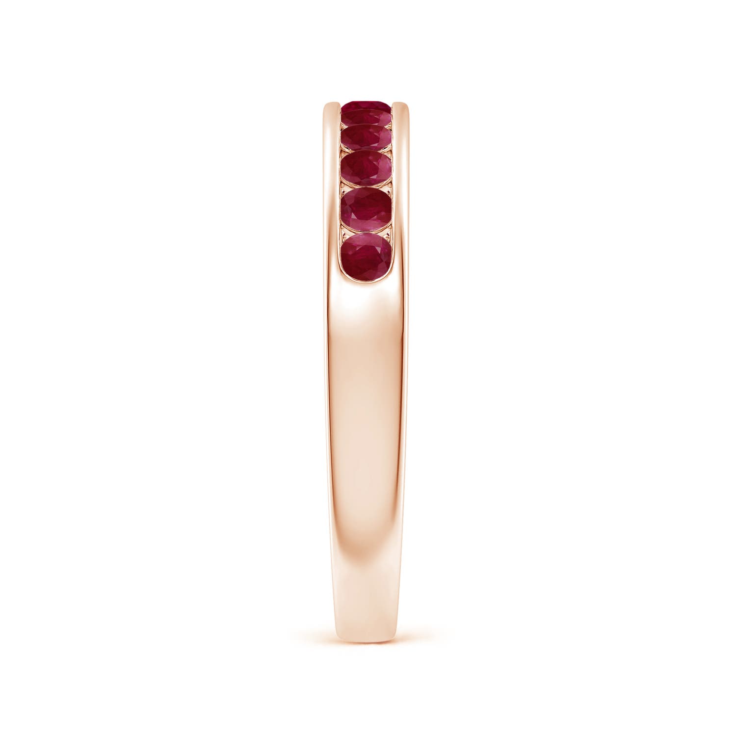 A - Ruby / 0.61 CT / 14 KT Rose Gold