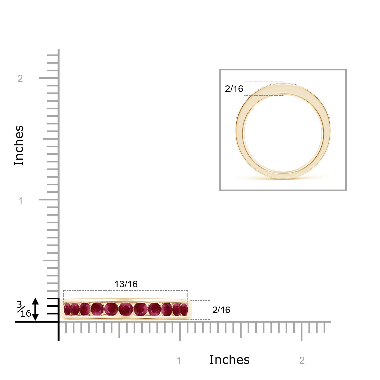 A - Ruby / 0.99 CT / 14 KT Yellow Gold