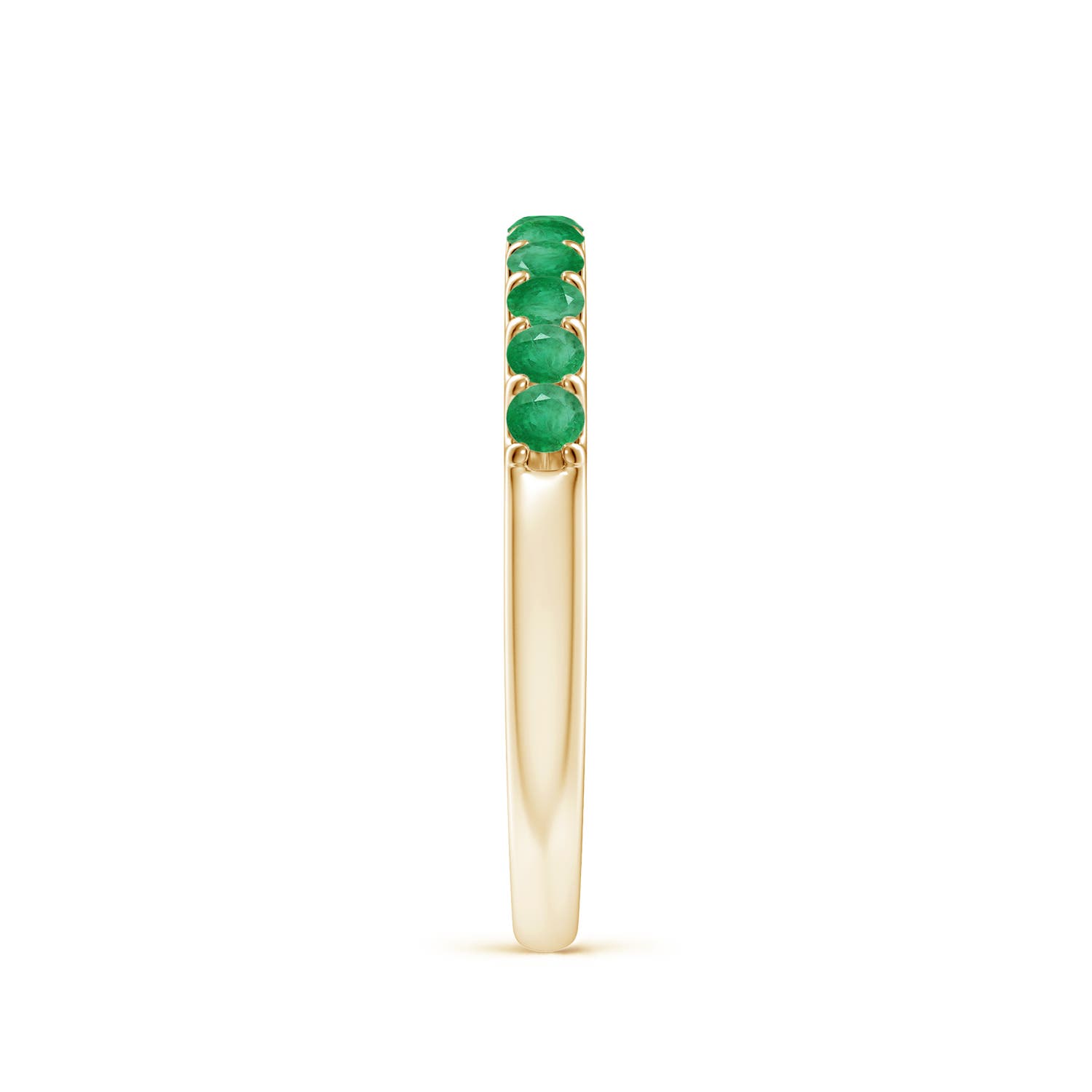 A - Emerald / 0.42 CT / 14 KT Yellow Gold