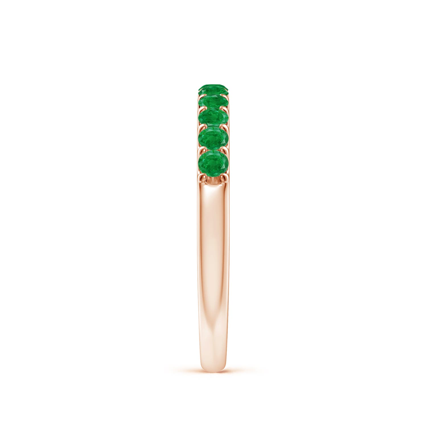 AA - Emerald / 0.42 CT / 14 KT Rose Gold