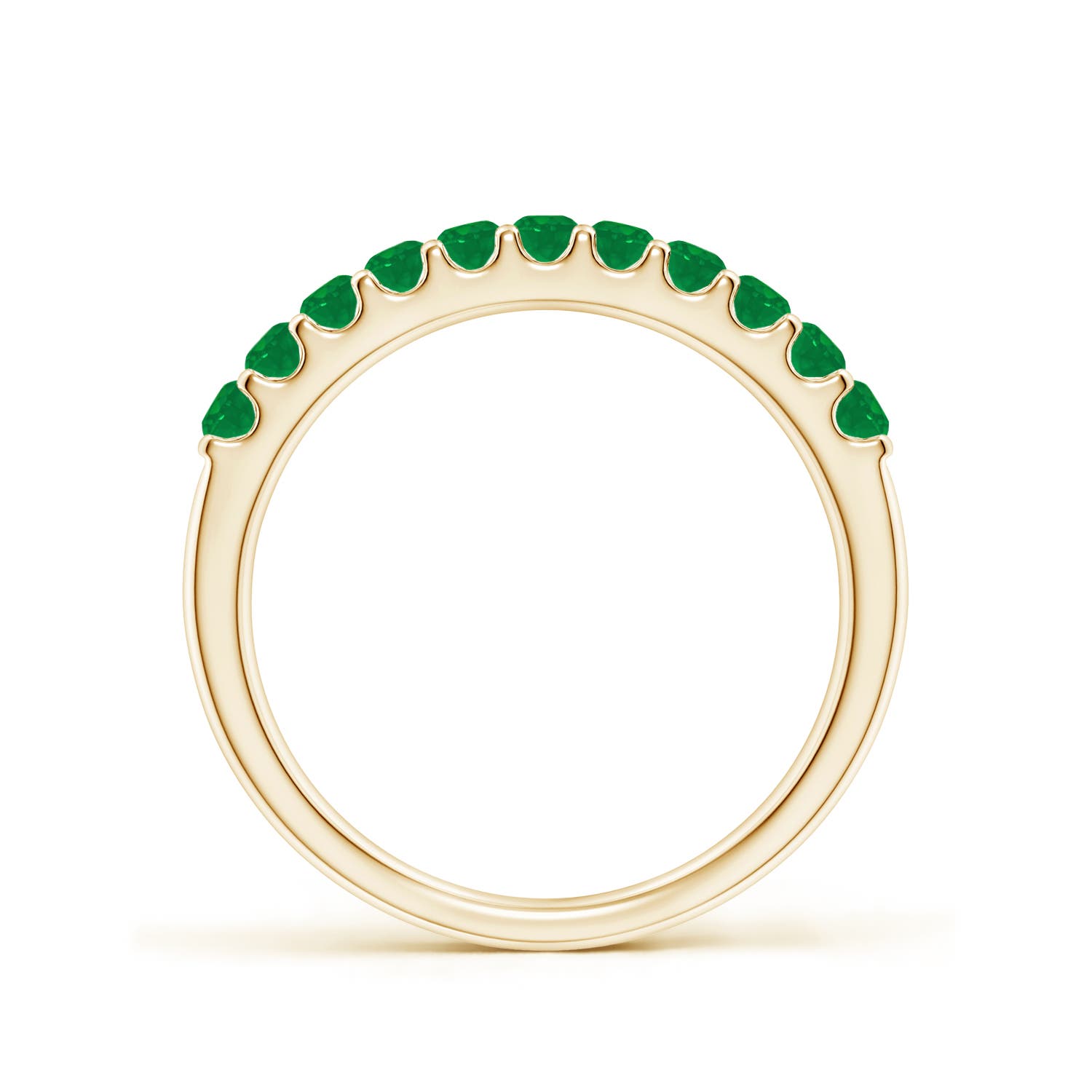 AA - Emerald / 0.42 CT / 14 KT Yellow Gold