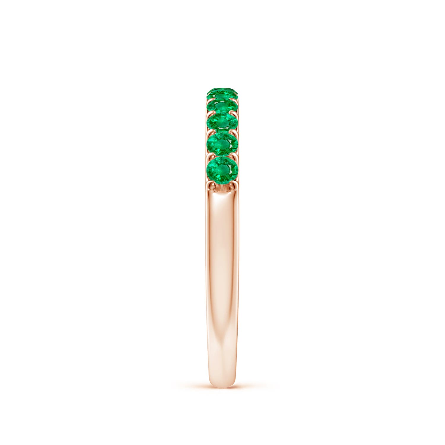 AAA - Emerald / 0.42 CT / 14 KT Rose Gold